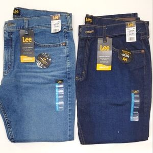 Size 38 x 30 Lee Jeans Athletic Fit Mens Jeans 2 Pairs